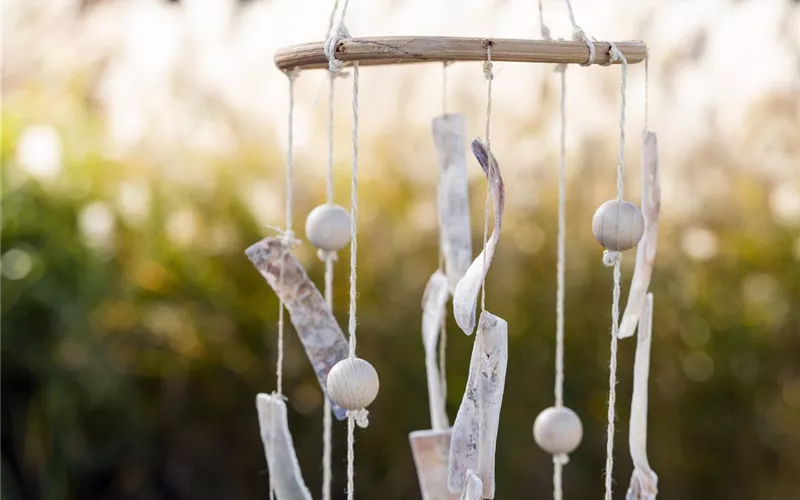 Windspiele im Garten