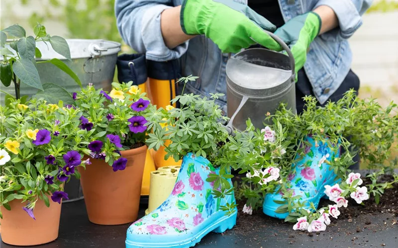 Auf den Schuh gekommen – Upcycling mit Gummistiefeln